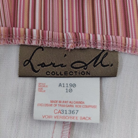 Vintage 1990s Lori M Collection Pink Ruffle Slip Dress - Picture 3 of 5